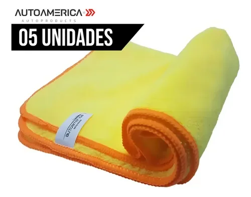 Kit Com 5 Flanelas De Microfibra